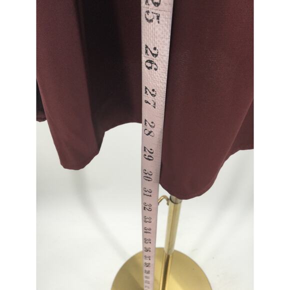 BLOOMCHIC 18-20 2X Plus Brown Round Neck Pleated Lantern Sleeve Blouse NWT B60 - Picture 5 of 8